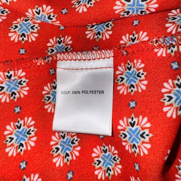 Rose & Olive Women’s Tank Top Red Size XL Multi Pattern Beach Coastal Summer - Picture 4 of 4